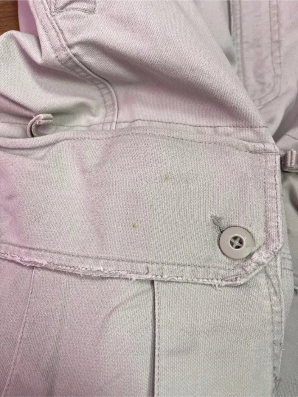 GAP Khakis Y2K Vintage Cargo Pants Beige Distressed Straight Leg Men’s 36
